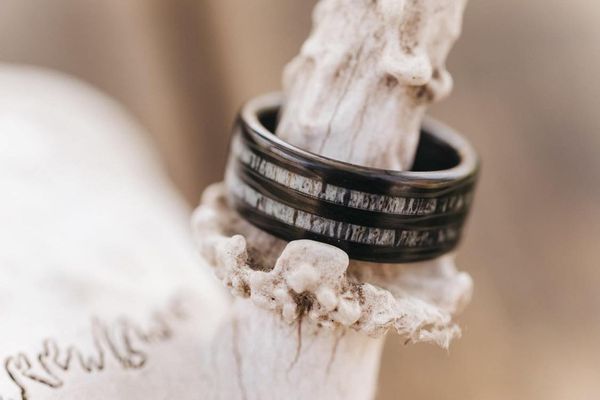 TheDualCarbonElite - Antler Display - Men's Antler Wedding Rings