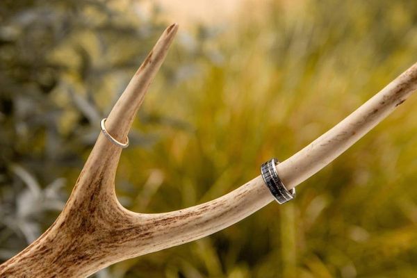 Tatonka -Antler Display - Men's Antler Wedding Rings