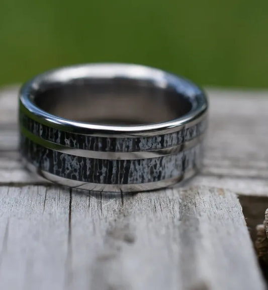 TheAvidOutdoorsman - Men's Antler Wedding Rings