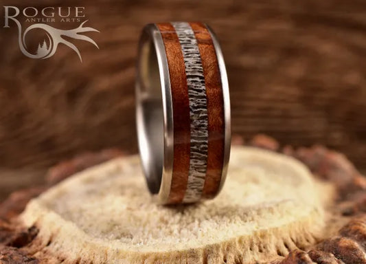 TheCaliforniaKid - Men's Antler Wedding Rings