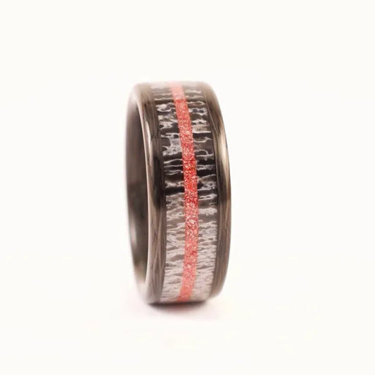TheFireCarbonHunter - Men's Antler Wedding Rings