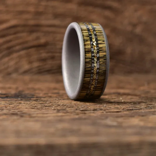 TheHighBallWetlandsAntlerEdition - Men's Antler Wedding Rings