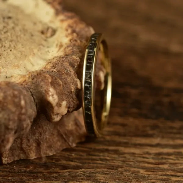 TheHuntress_GoldEdition -Women's Antler Wedding Rings