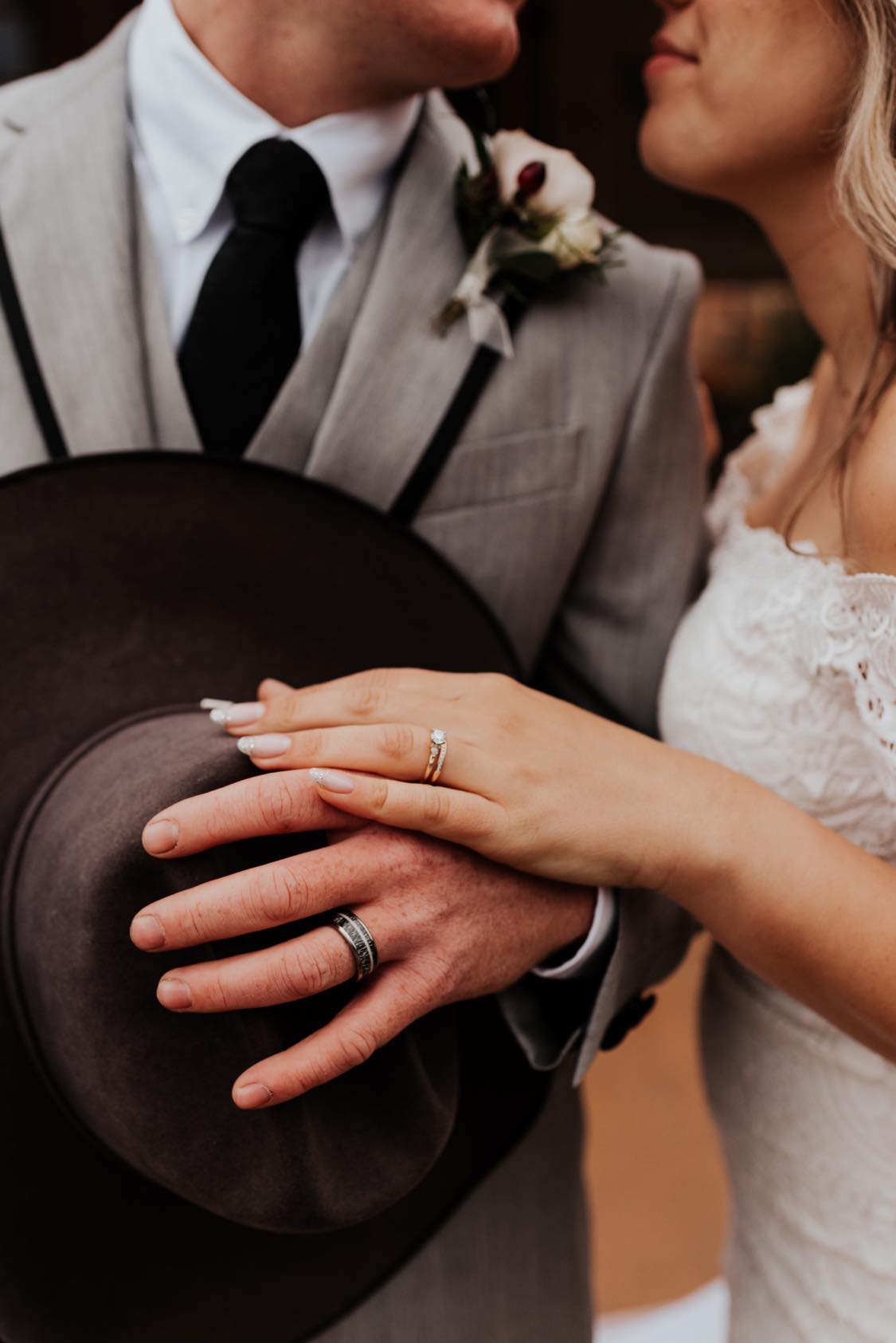 TheOregonHunter2 - Hat Display - Men's Antler Wedding Rings