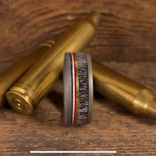 ThePatriot - Men's Antler Wedding Rings