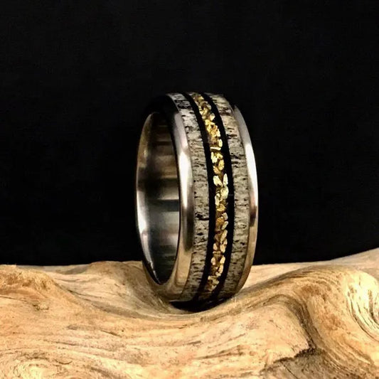 ThePro-Staff - Men's Antler Wedding Rings