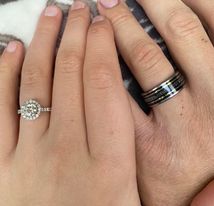 ThePro-StaffElite - Hands Display - Men's Antler Wedding Rings