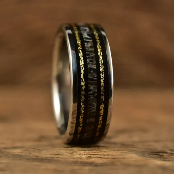 ThePro-StaffElite - Men's Antler Wedding Rings