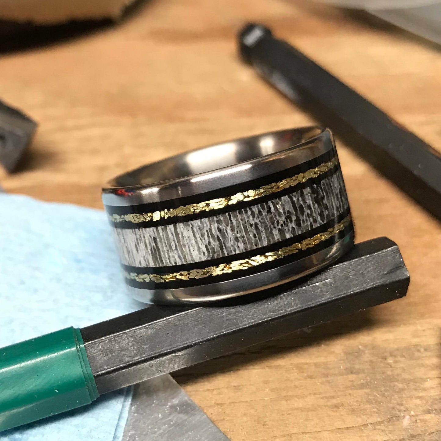 ThePro-StaffEliteXXLEdition - Men's Antler Wedding Rings