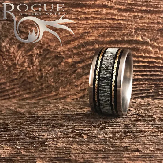 ThePro-StaffEliteXXLEdition - Logo - Men's Antler Wedding Rings