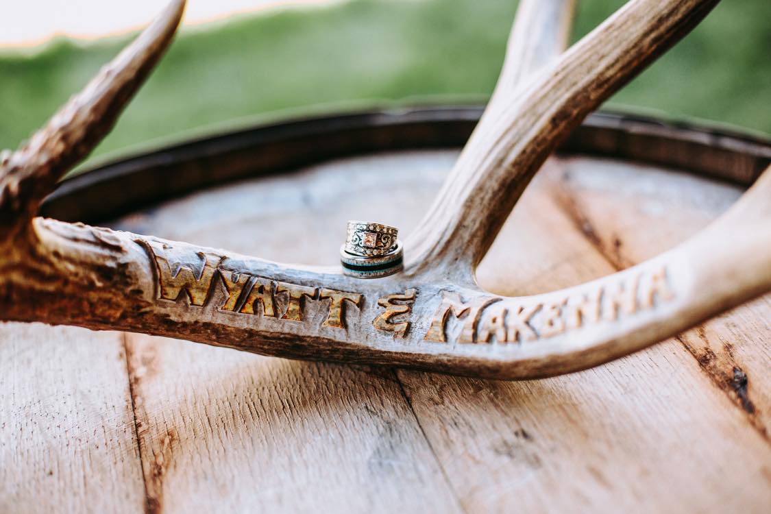 TheRidgeLine - Antler Display - Men's Antler Wedding Rings