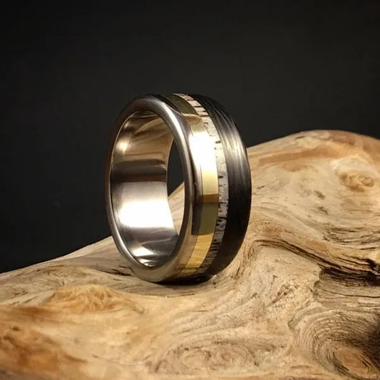 TheRogueElite - Men's Antler Wedding Rings