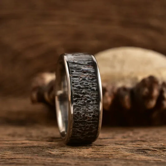 TheWesternHunter - Men's Antler Wedding Rings