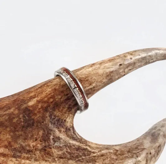 WomensWestCoastOutdoorsman - Women Antler Wedding Rings