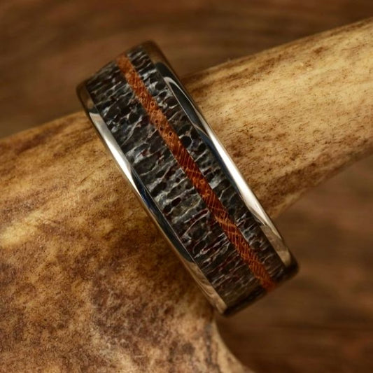 TheMountainMan - Men's Antler Wedding Rings