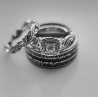 TheRidgelinePro- Mulitple Ring View - Men's Antler Wedding Rings