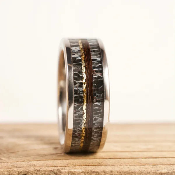 Tatonka - Men's Antler Wedding Rings