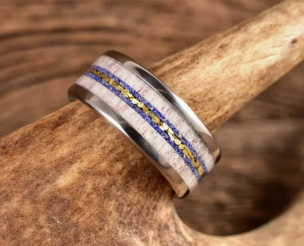 TheBoysinBlue - Men's Antler Wedding Rings