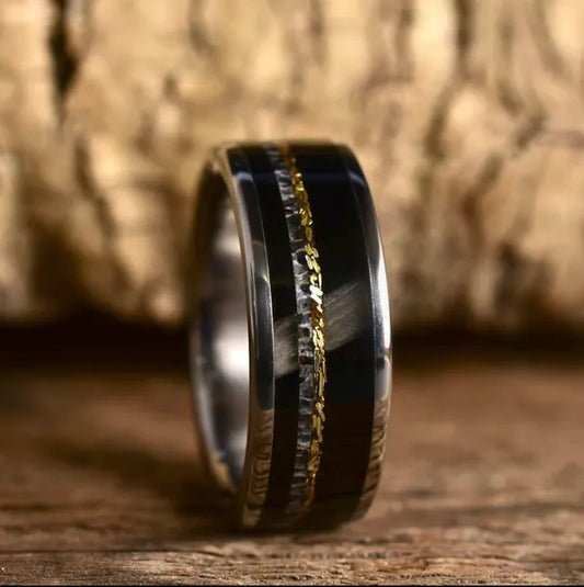 TheBrooksRangeGold_AntlerEdition - Men's Antler Wedding Rings