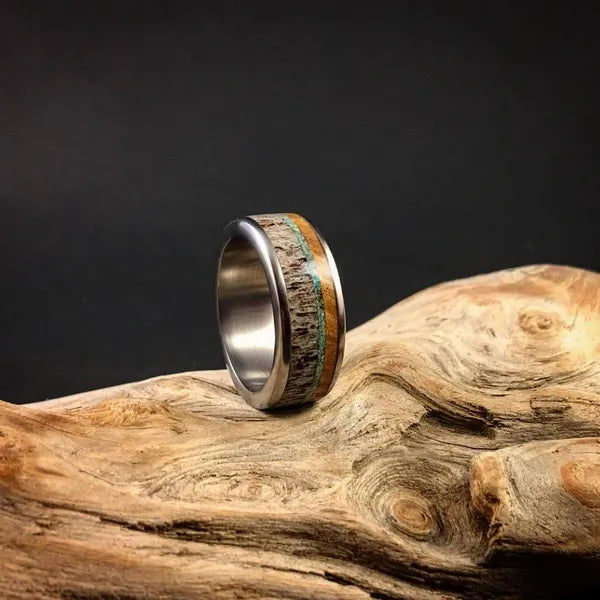 TheCountryBoy - Men's Antler Wedding Rings