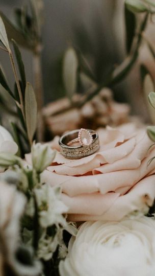 TheProspector - Flower Display - Men's Antler Wedding Rings