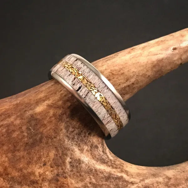 TheProspector - Men's Antler Wedding Rings