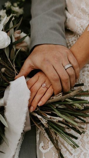 TheProspector - Hands Display - Men's Antler Wedding Rings