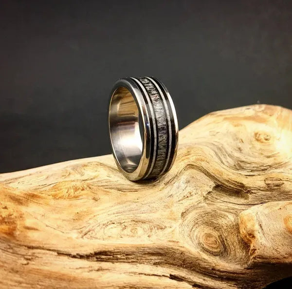 TheWandererTitanium - Men's Antler Wedding Rings