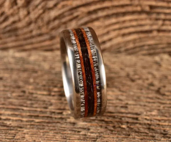 TheWesternCowboy - Men's Antler Wedding Rings